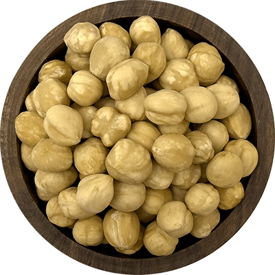 Raw blanched hazelnut kernels