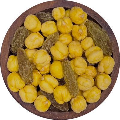 البازلاء والزبيب